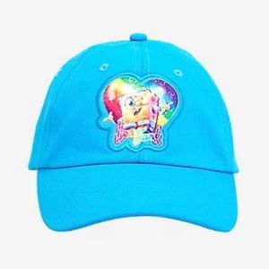 NWT Rare! Spongebob x Lisa Fank: Vintage Blue Snap Back Hat